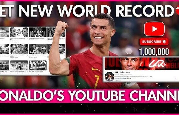 What record did Ronaldo break in YouTube