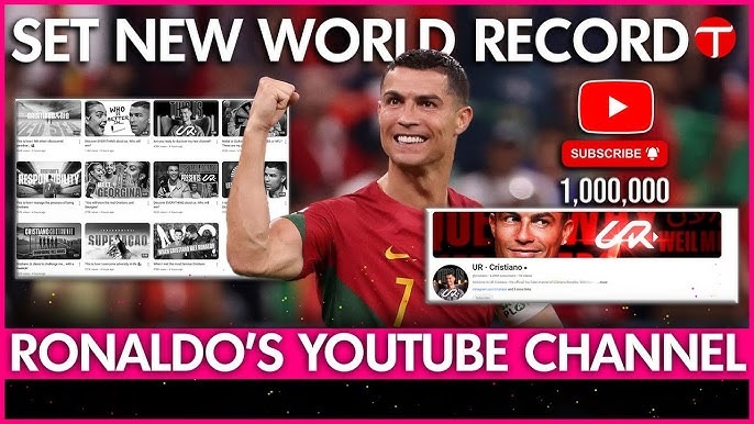 What record did Ronaldo break in YouTube